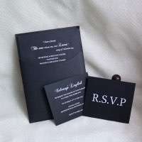 Pocket Invitation Card Hard Cover Invitation Personalized Custom